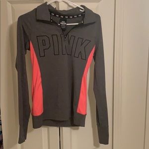 Pink quarter zip